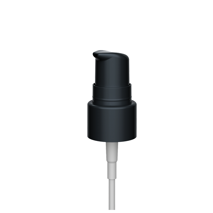 Дозатор для крема 007, размер 18/410, черный цвет, тип юбки ребристая