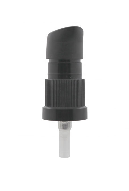 Дозатор для крема 002, размер 18/415, черный цвет, тип юбки ребристая