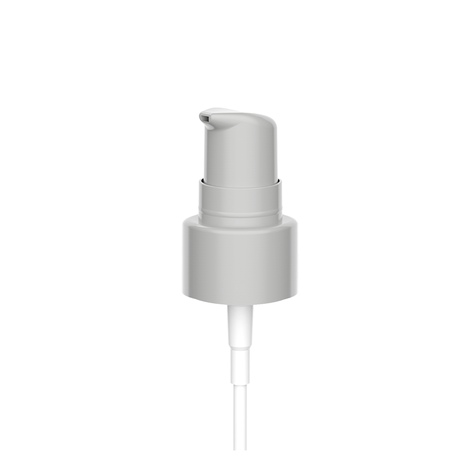 Дозатор для крема 007, размер 24/410, белый цвет, тип юбки ребристая